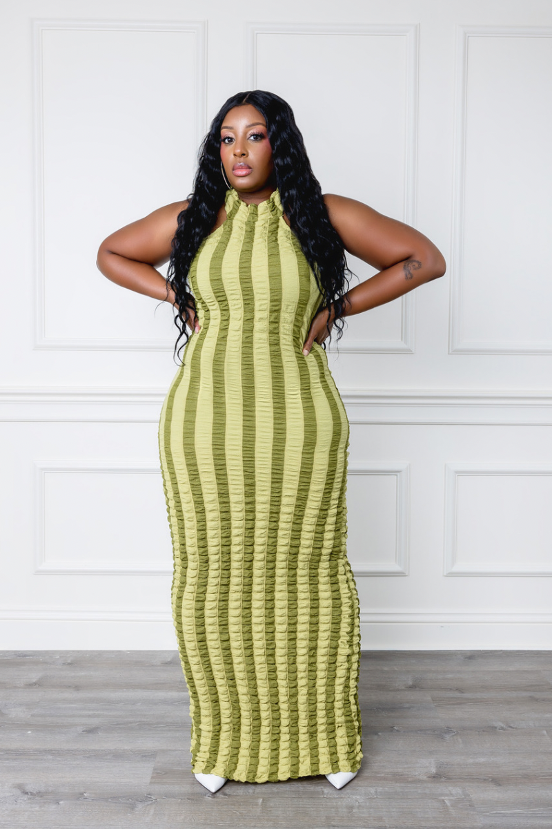 PURE SOUL HALTER DRESS