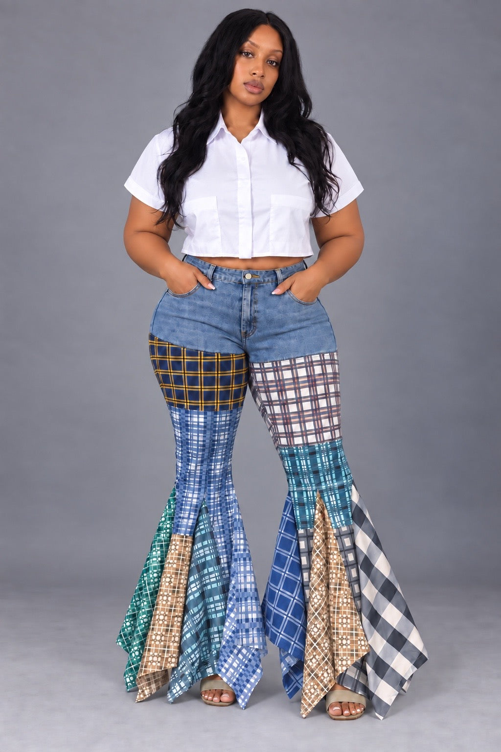 PLAID MANIA JEANS