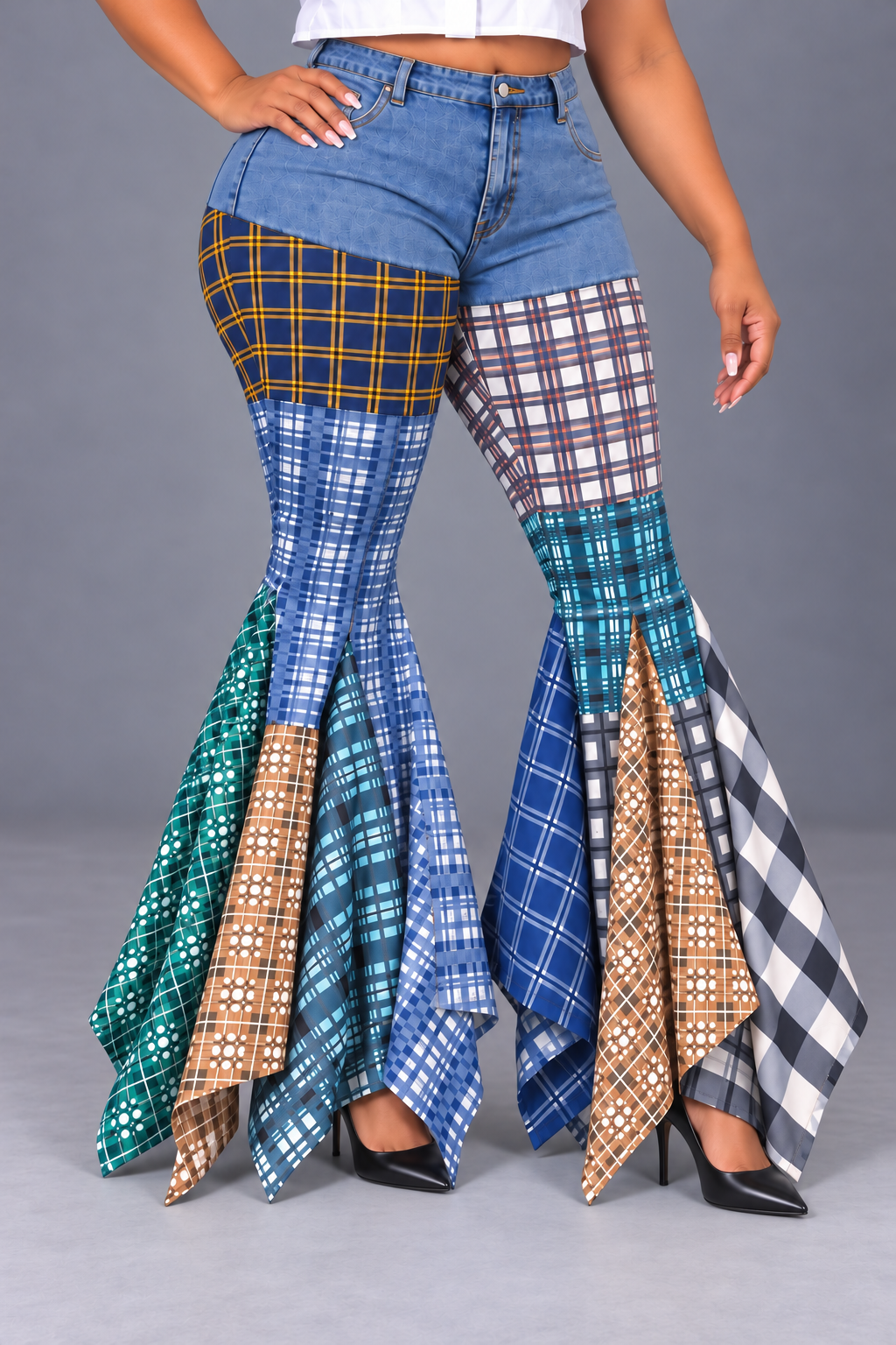 PLAID MANIA JEANS