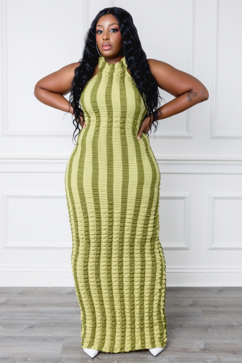 PURE SOUL HALTER DRESS
