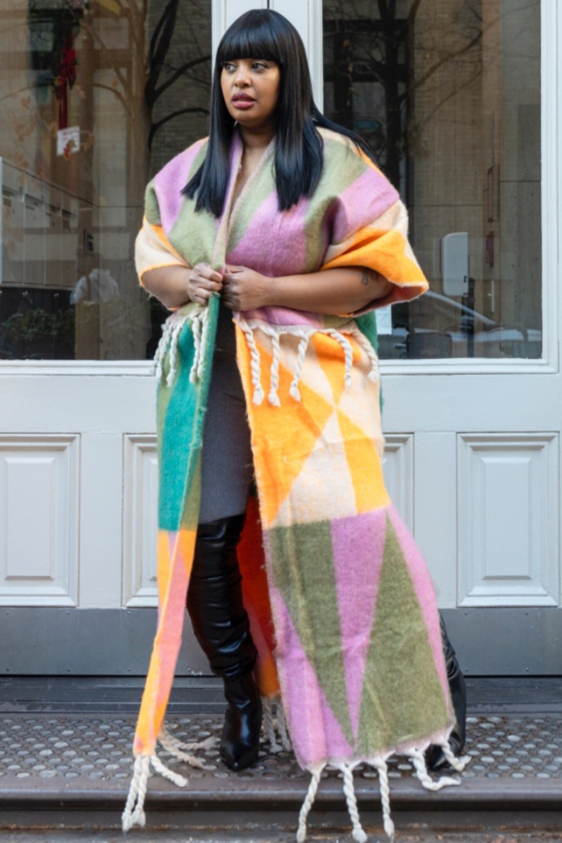LOVE ON ME LAVENDER MULTI-COLOR CARDIGAN