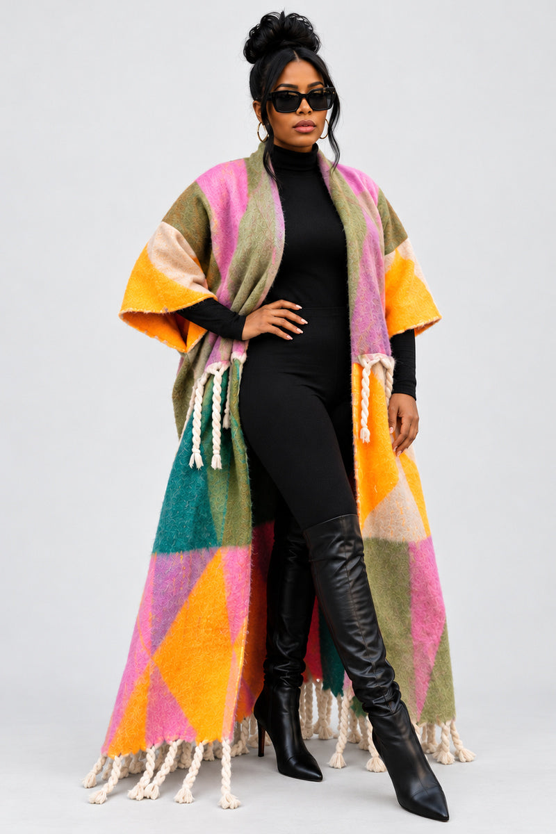 LOVE ON ME LAVENDER MULTI-COLOR CARDIGAN — closer product framing